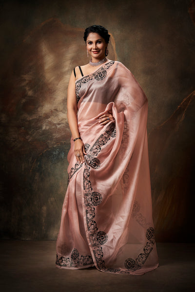 Gaja Embroidered Saree