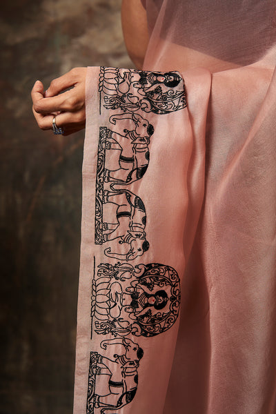 Gaja Embroidered Saree