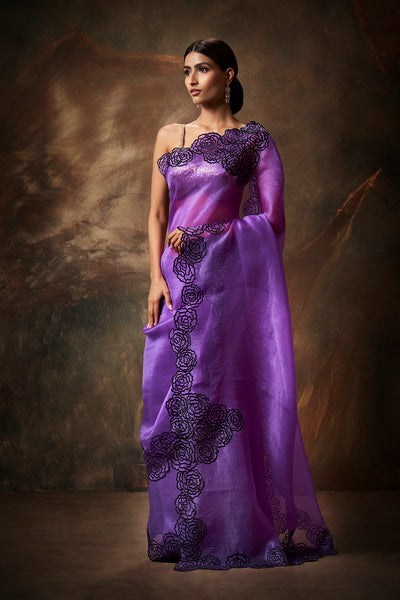 Iris Embroidered Saree