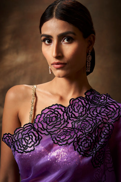 Iris Embroidered Saree