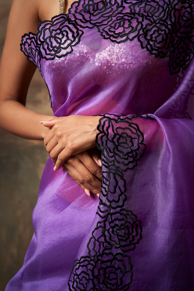 Iris Embroidered Saree