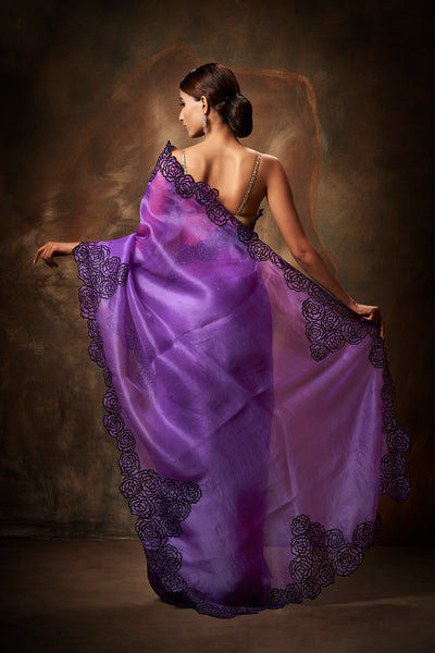 Iris Embroidered Saree