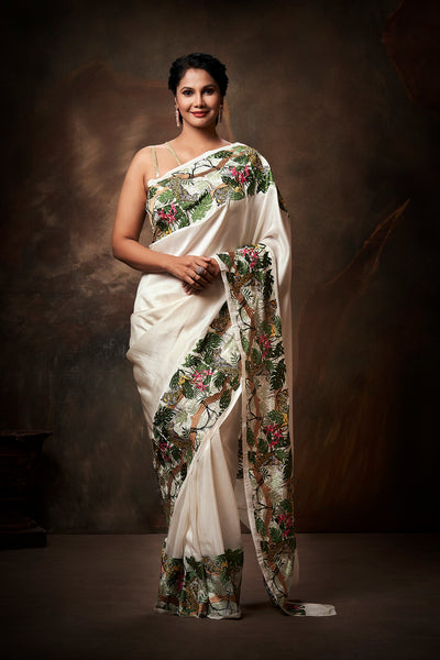 Zara Embroidered Saree