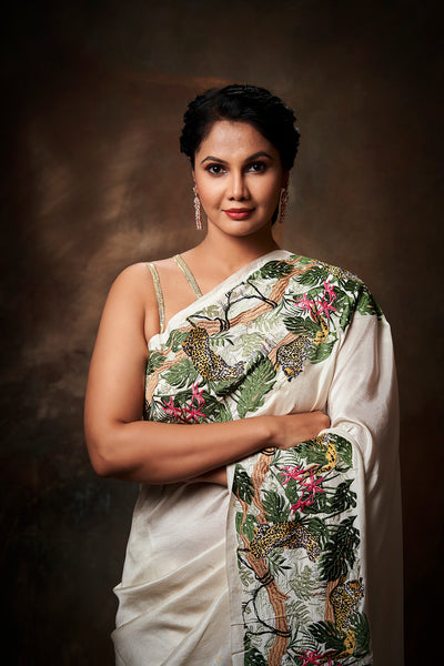 Zara Embroidered Saree