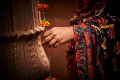 Chaturbhuj Ganpati Saree