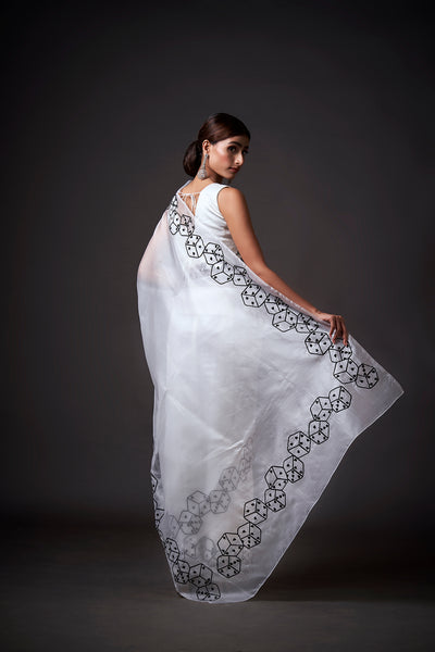 Rich Dice Embroidered Saree