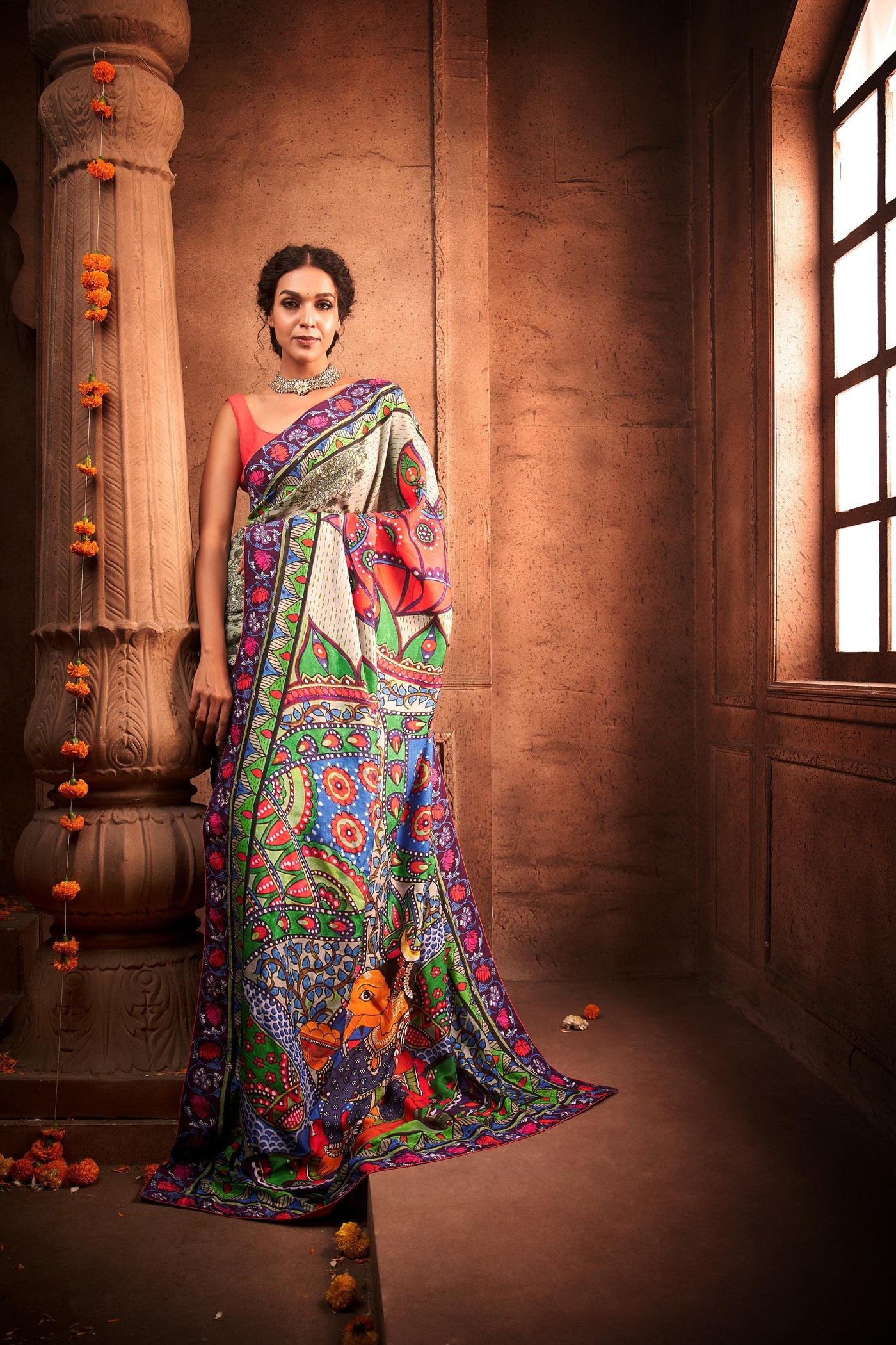 Umaputra Ganpati Saree