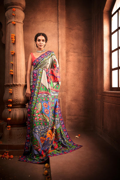 Umaputra Ganpati Saree