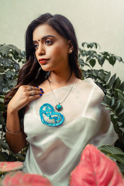Azure Passion Saree