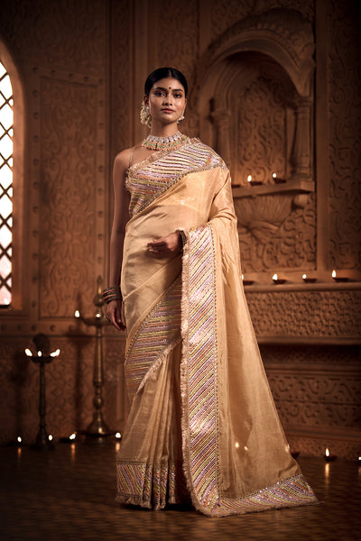 Majestic Gold Zari Saree