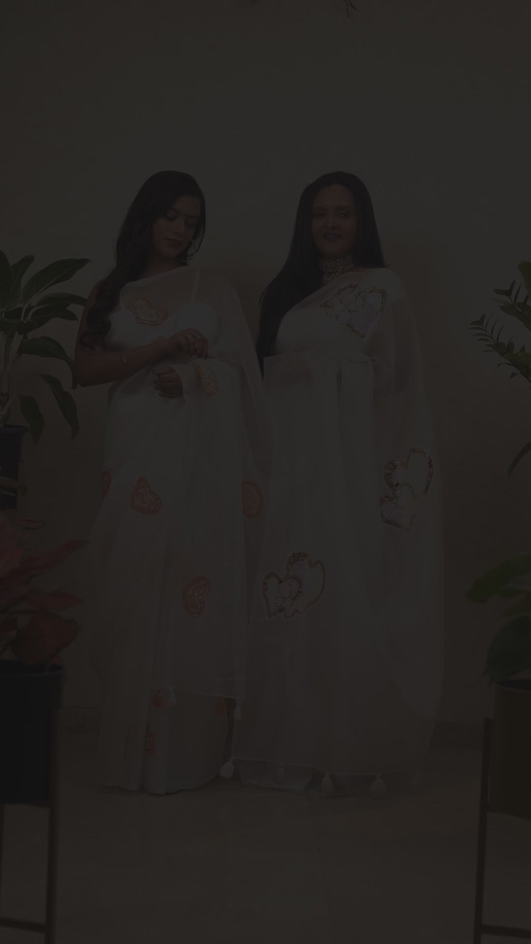 Golden Heartbeat Saree