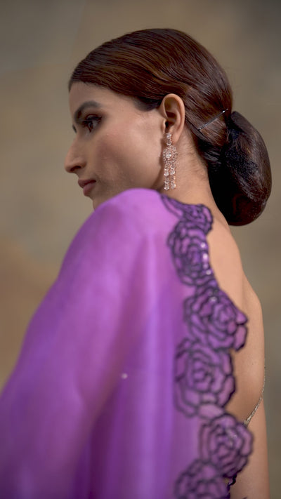 Iris Embroidered Saree