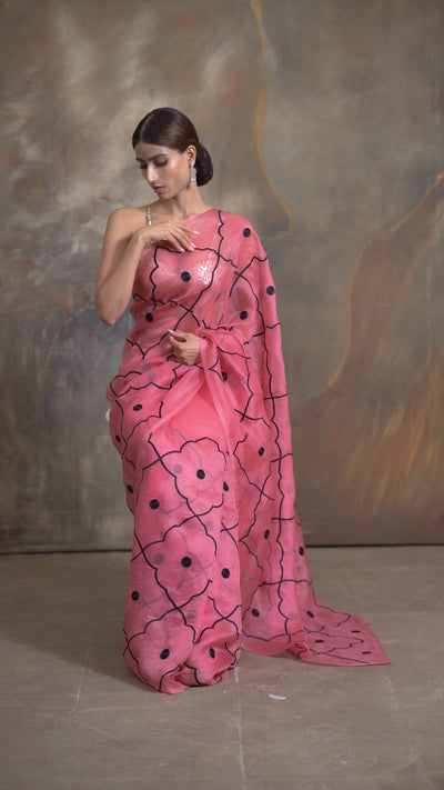 Charme Embroidered Saree