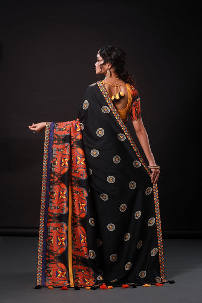 The Black Elephant Madhubani