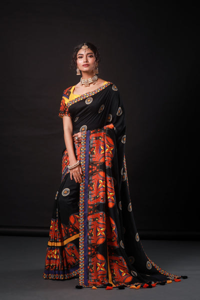 The Black Elephant Madhubani