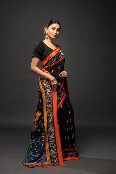 Lord Kurma and Lord Vishnu Saree