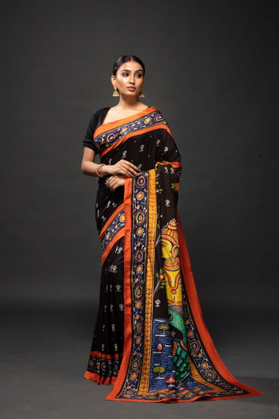 Lord Kurma and Lord Vishnu Saree