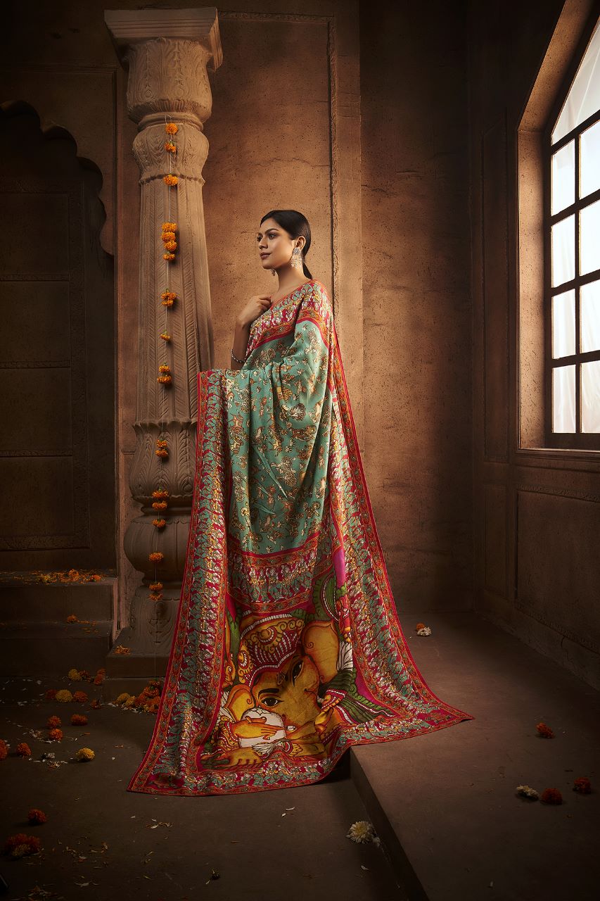 The Kshama Karam Ganesha saree