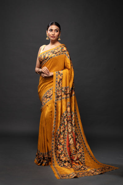 Victory Over Evil Goddess Durga Saree